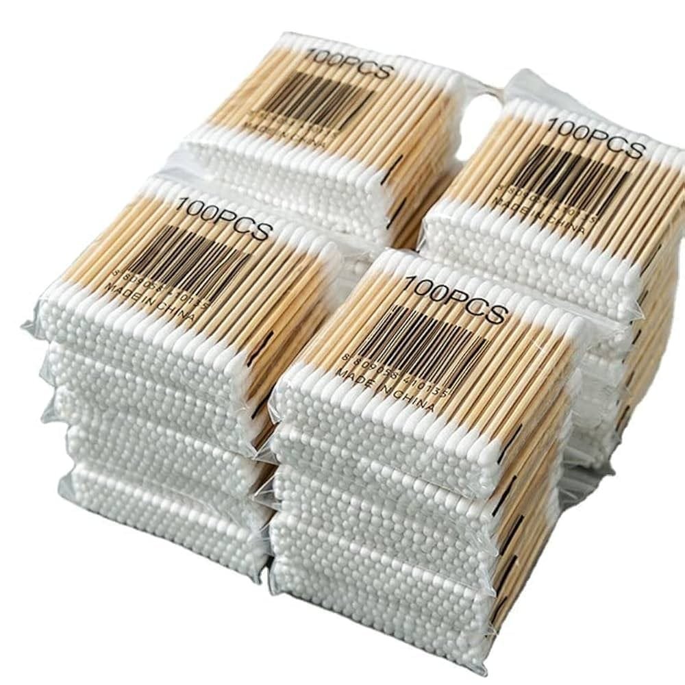 Wooden Cotton Swab Pouch