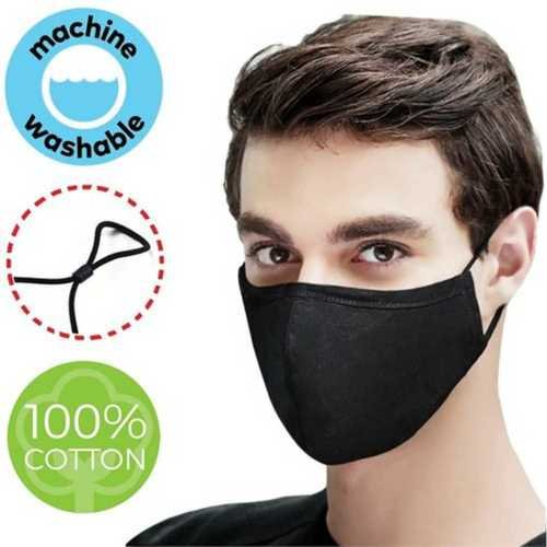 Black Cotton Mask