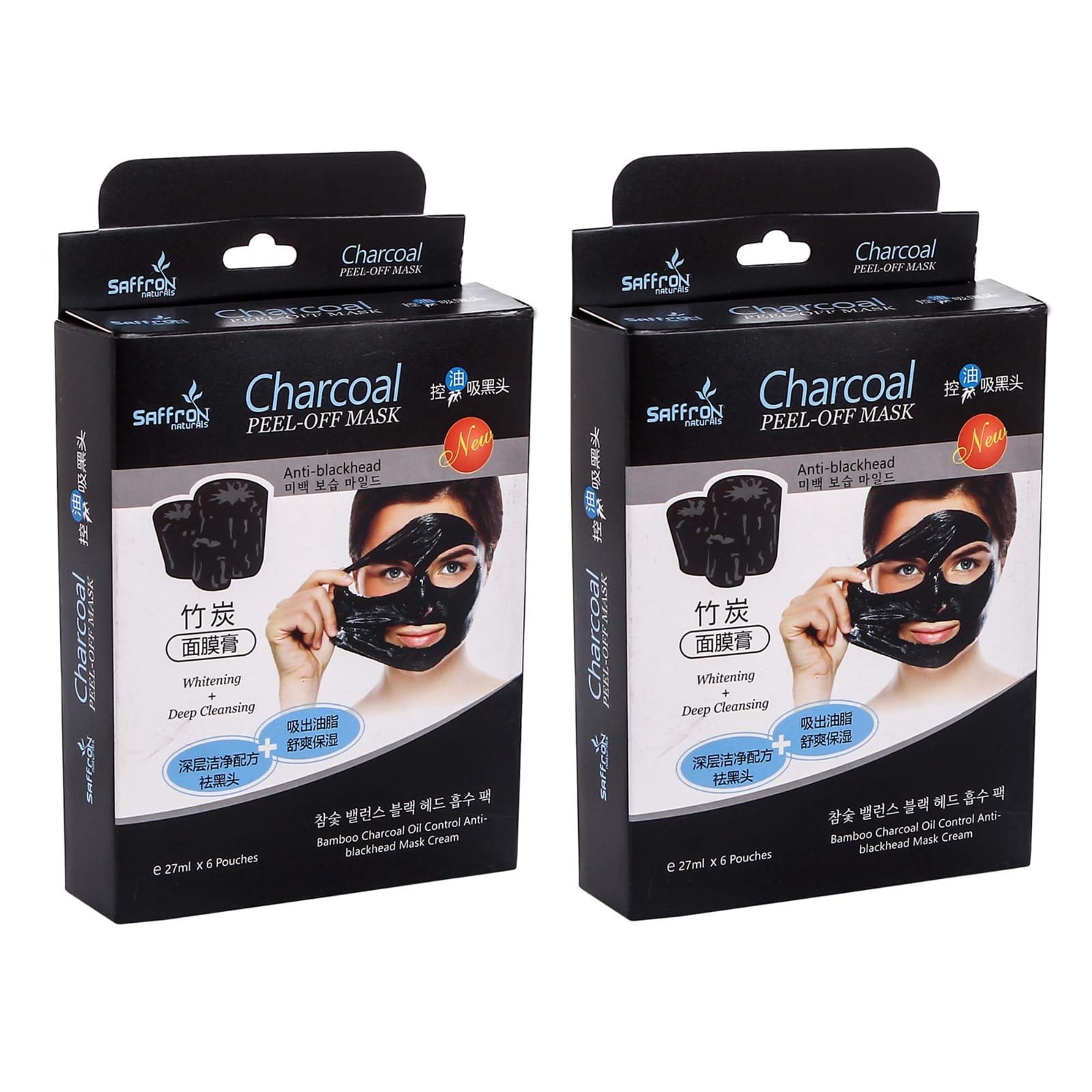 Saffron Charcoal Peel Of Mask