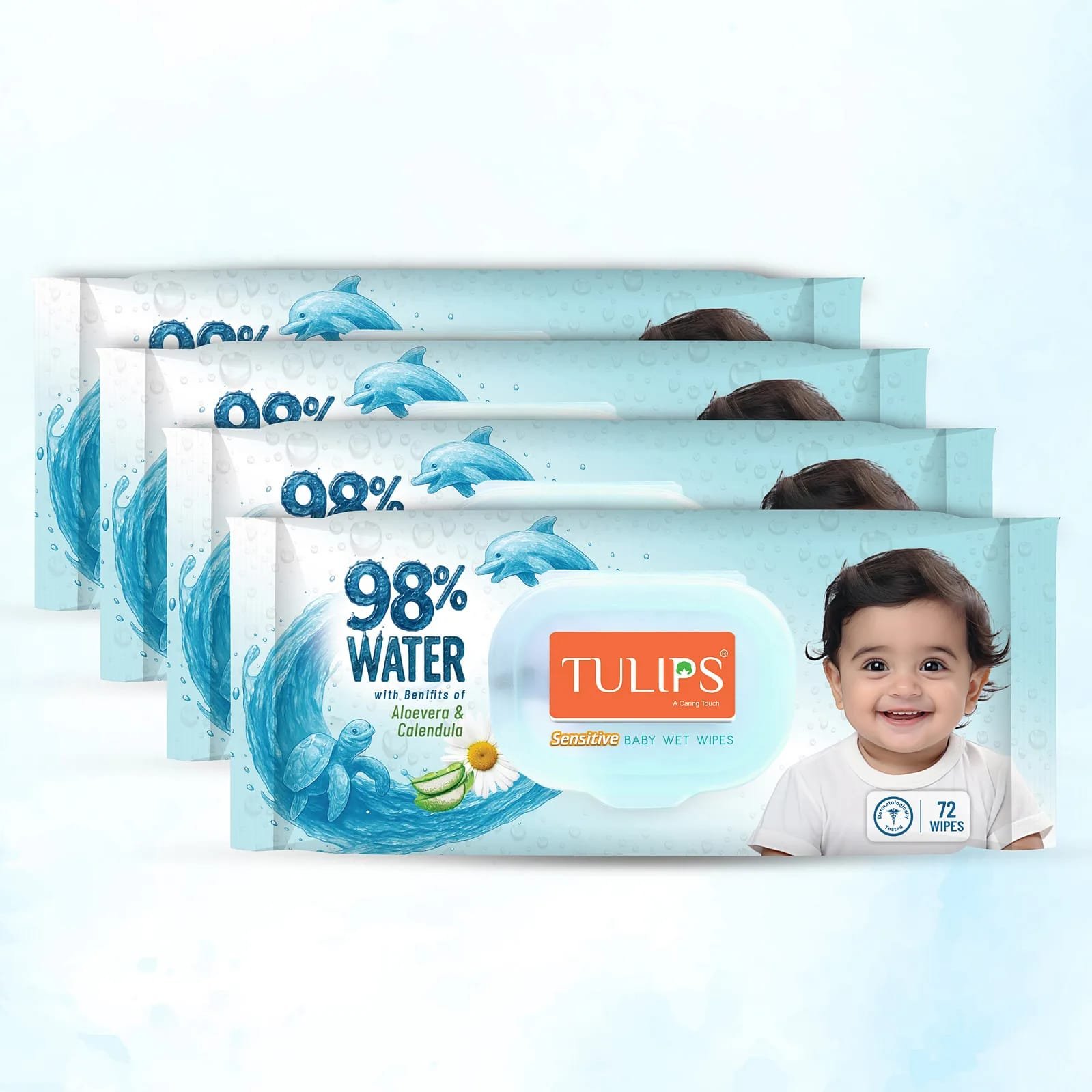 Tulips Baby Wipes